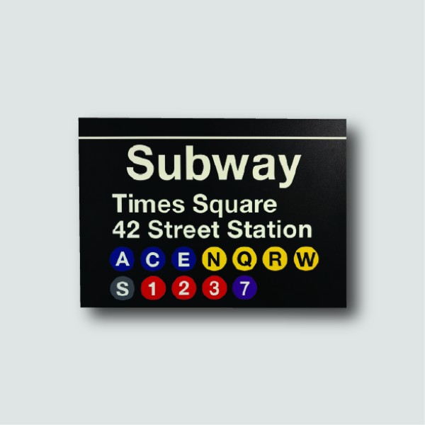 Aluminium Subway Signs